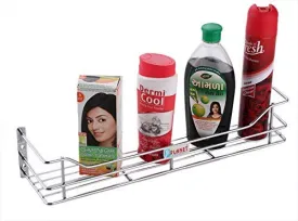 Planet Stainless Steel Bathroom Shelf/Kitchen Shelf/Rack/Bathroom Accessories(12 Inches) Chrome Finish, Silver - Set of 1