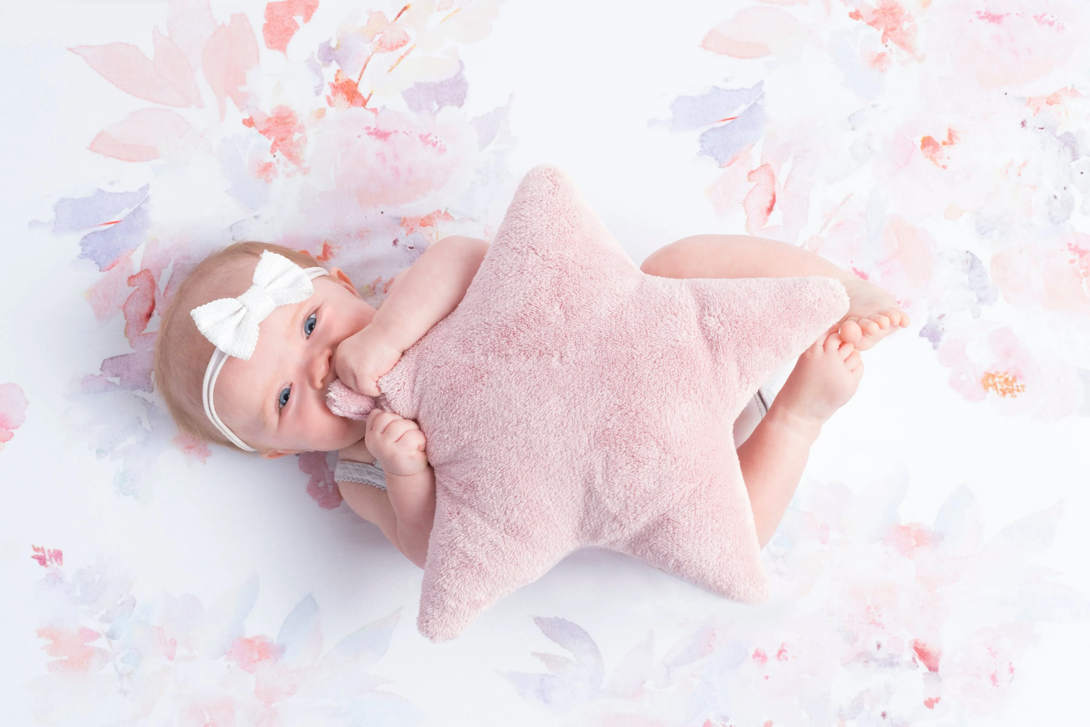 Plush Star Dream Pillow - Blush Pink