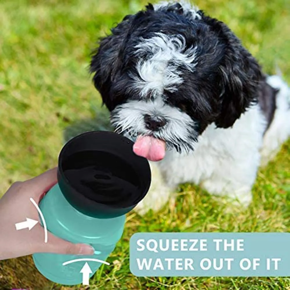 Portable BPA-Free Foldable Dog Water Bottle - Safe, Leakproof Pet Hydration