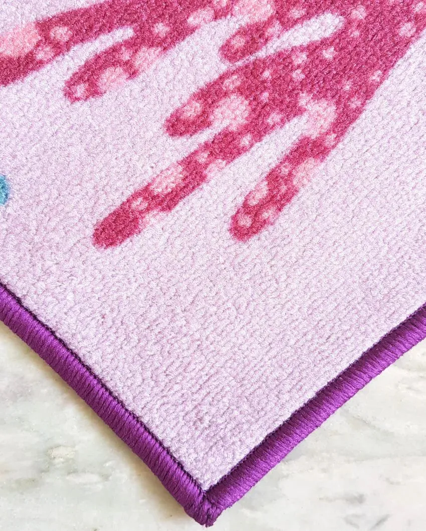 Purple Mermaid Anti-Slip Kids Multipurpose Door Mats | Set of 2 | 24 x 16 inches
