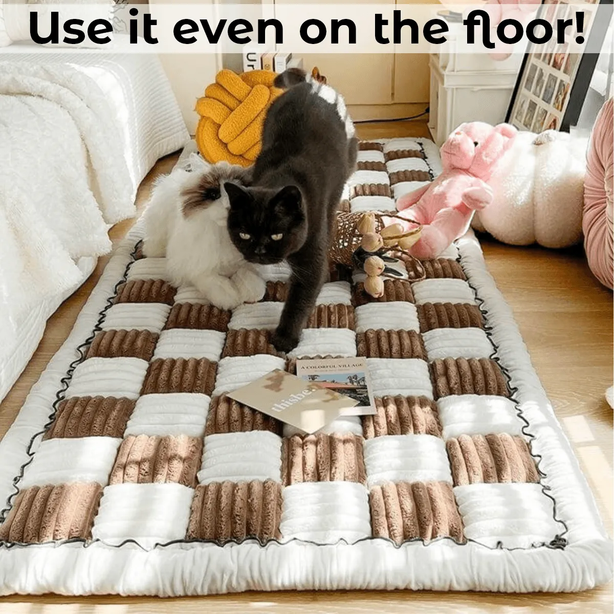 Quilt-Design Sofa/Floor Mat