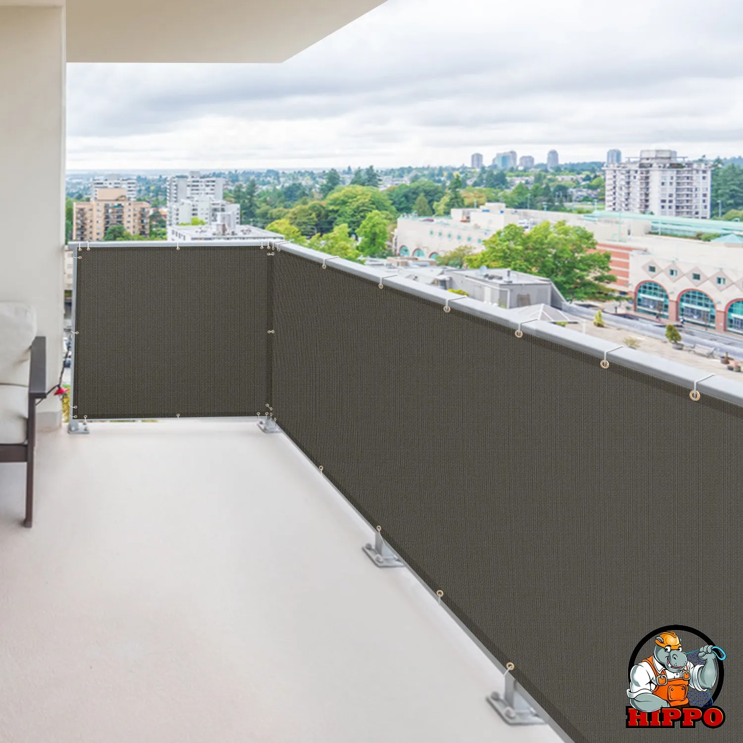Self Folded Balcony Safety Net - Max Vision block