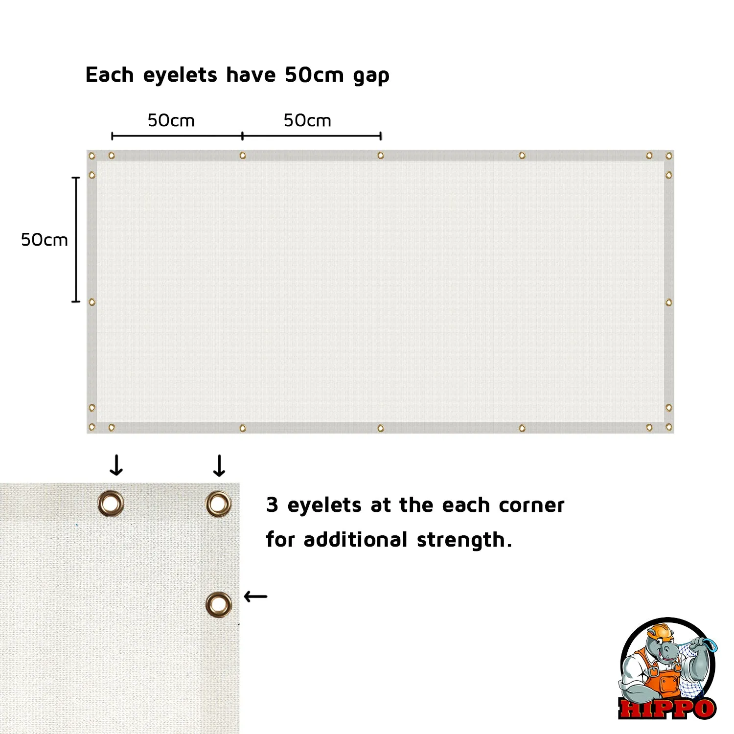 Self Folded Balcony Safety Net - Max Vision block
