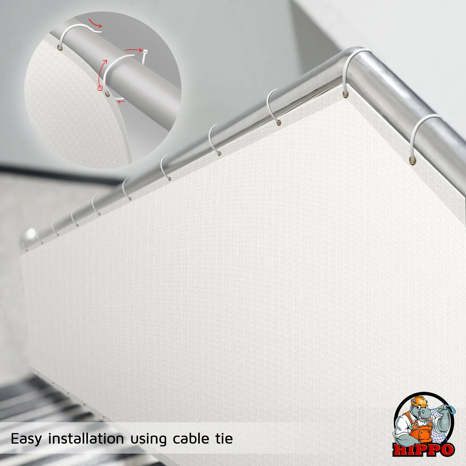 Self Folded Balcony Safety Net - Max Vision block