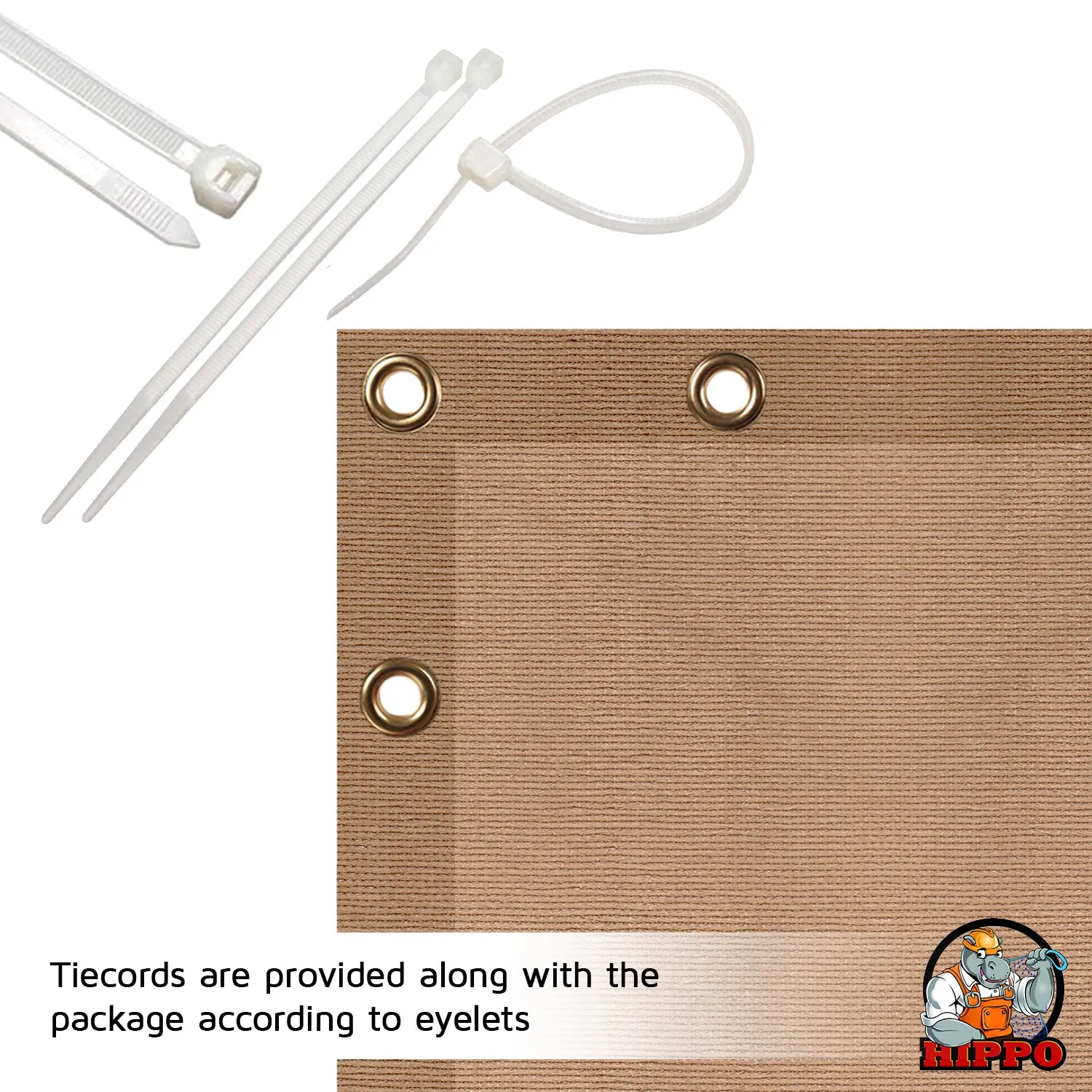 Self Folded Balcony Safety Net - Moderate Vision block
