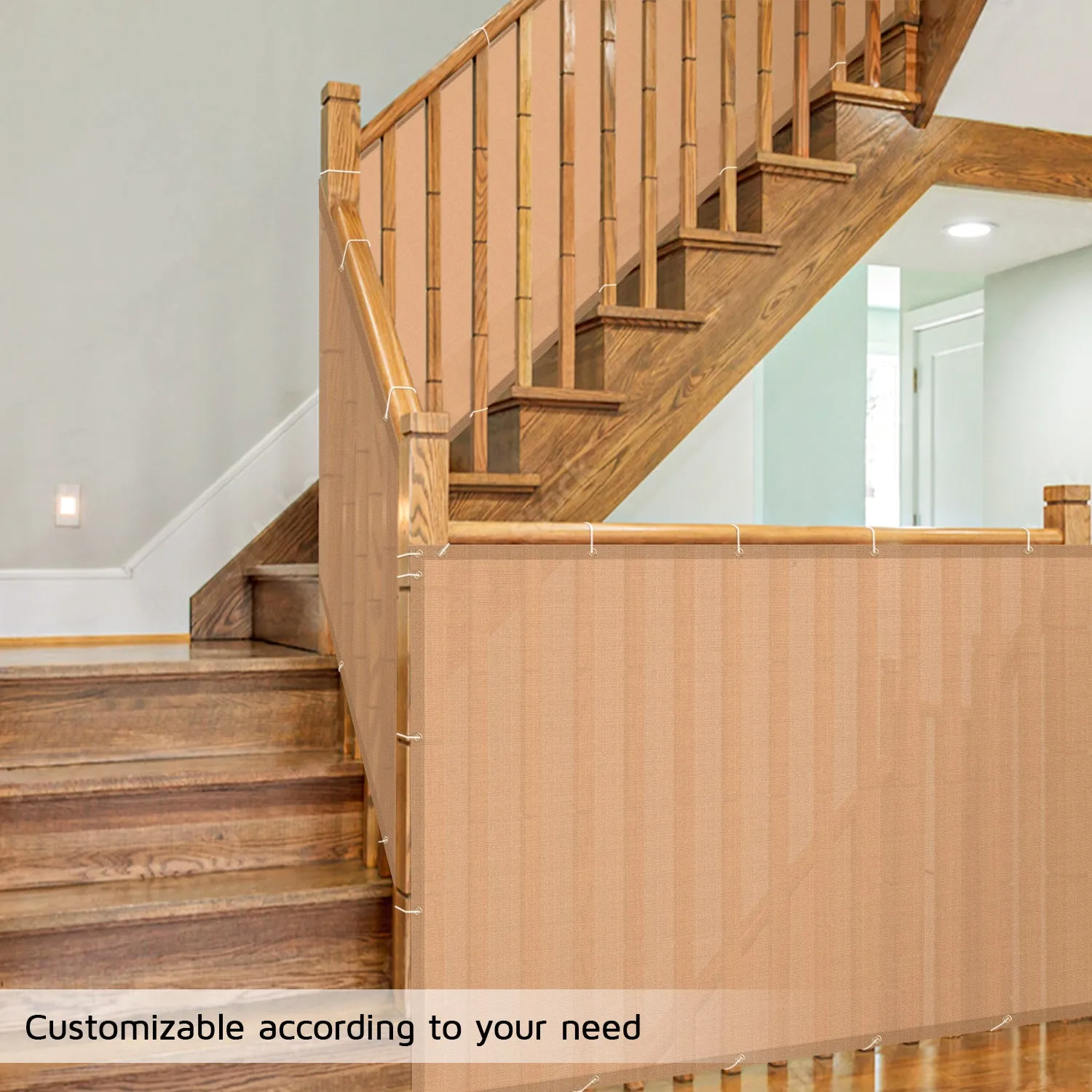 Self Folded Balcony Safety Net - Moderate Vision block