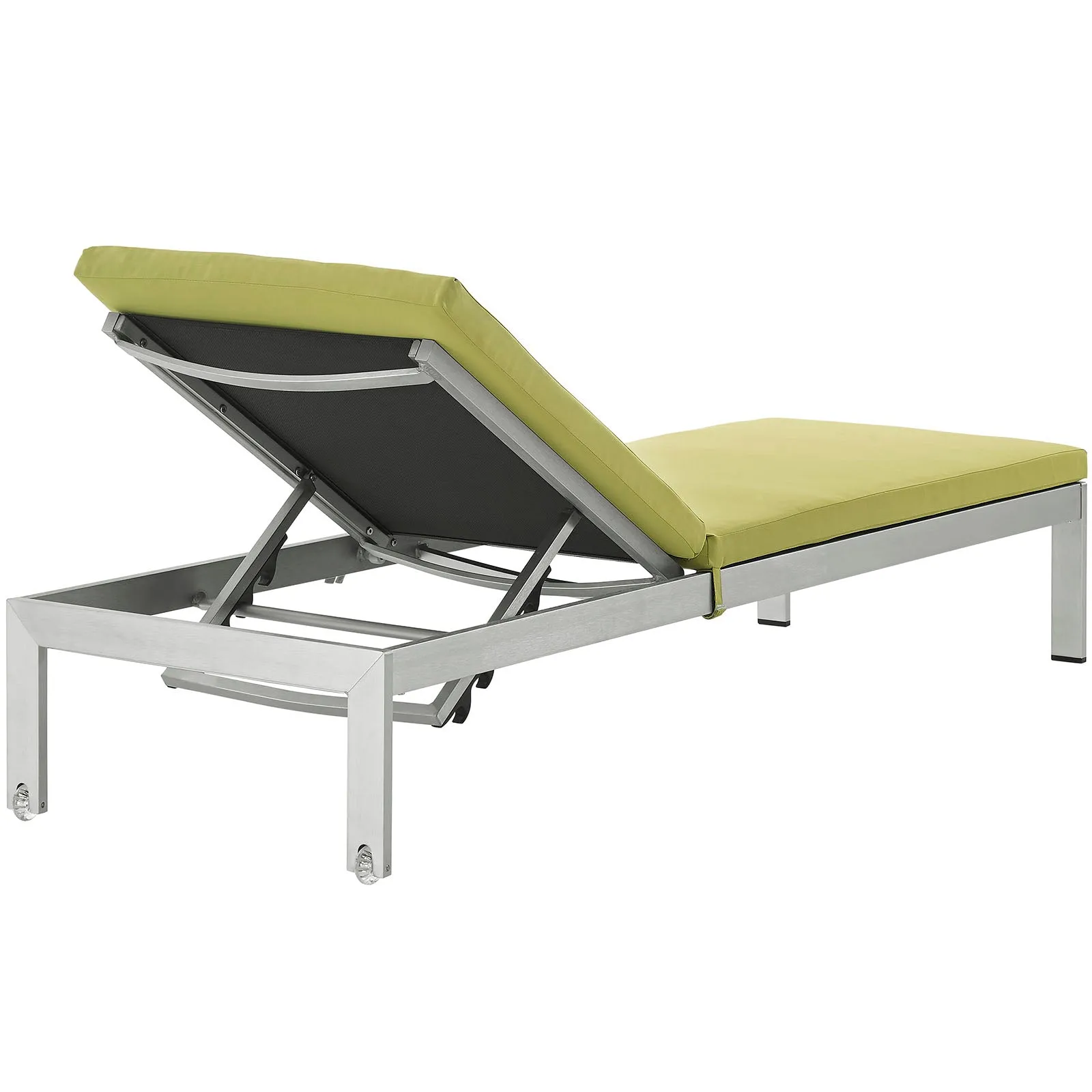Shore Outdoor Patio Aluminum Chaise with Cushions by Modway