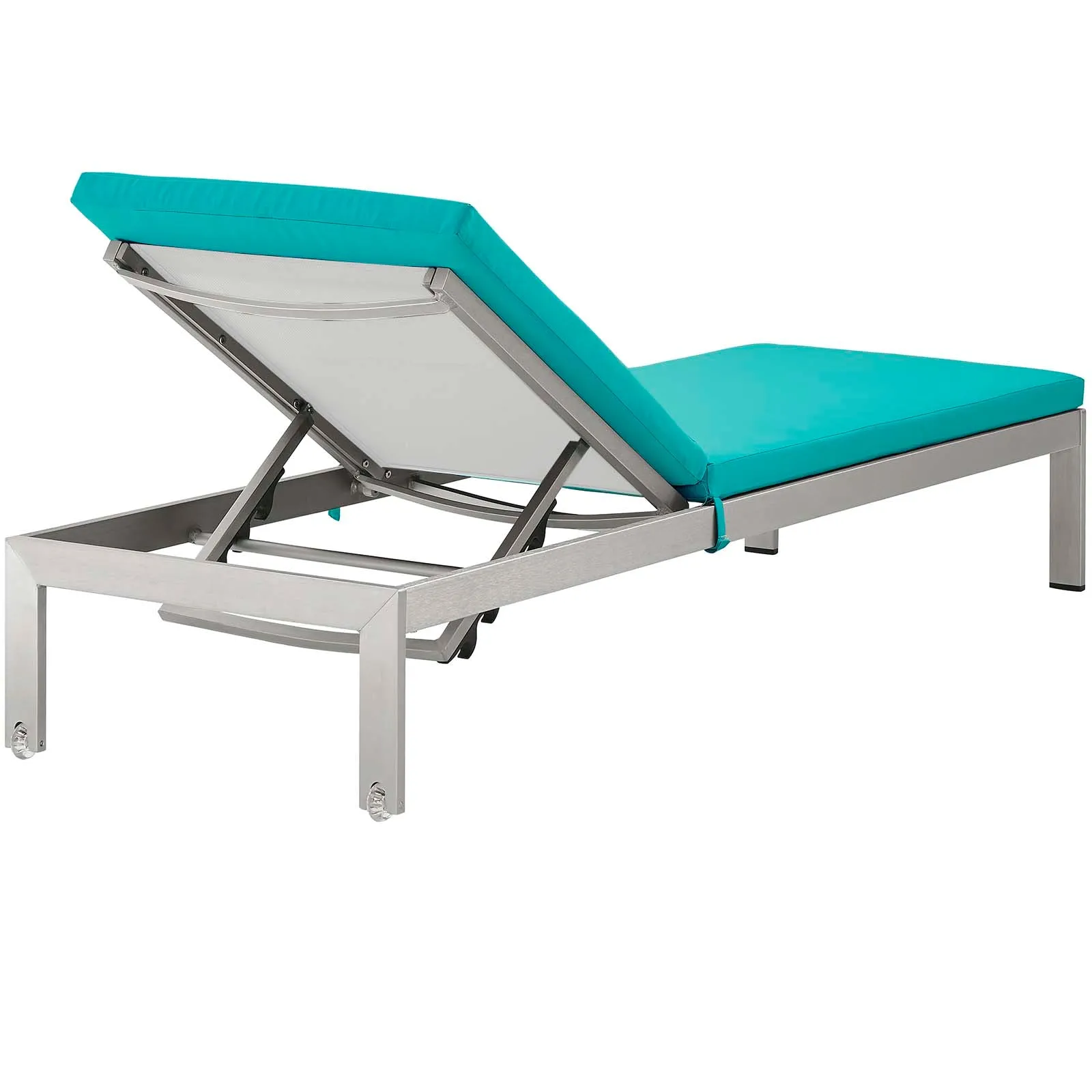 Shore Outdoor Patio  Aluminum Chaise with Cushions