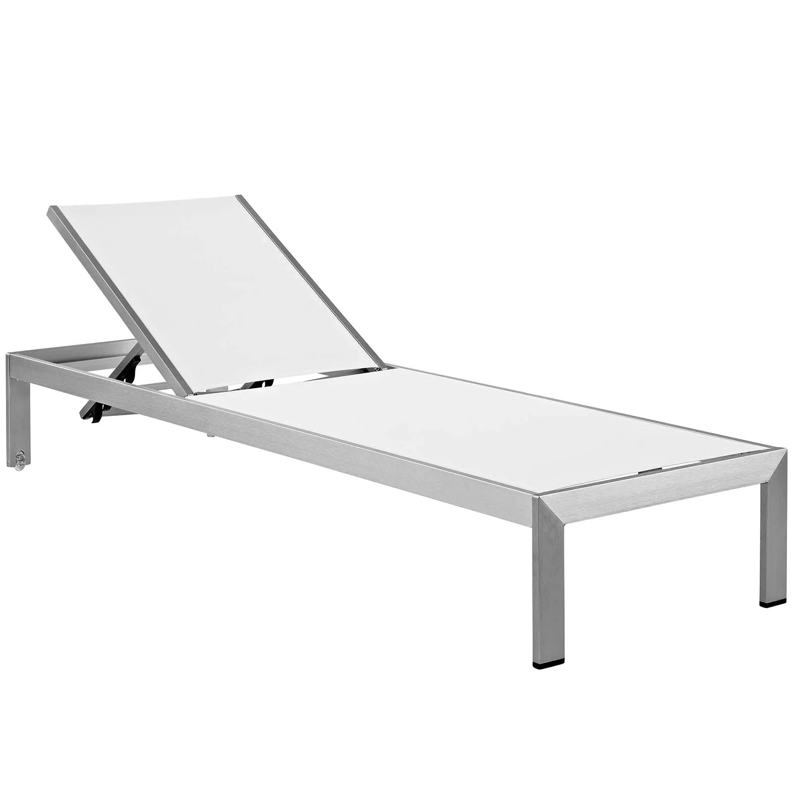 Shore Outdoor Patio  Aluminum Chaise with Cushions