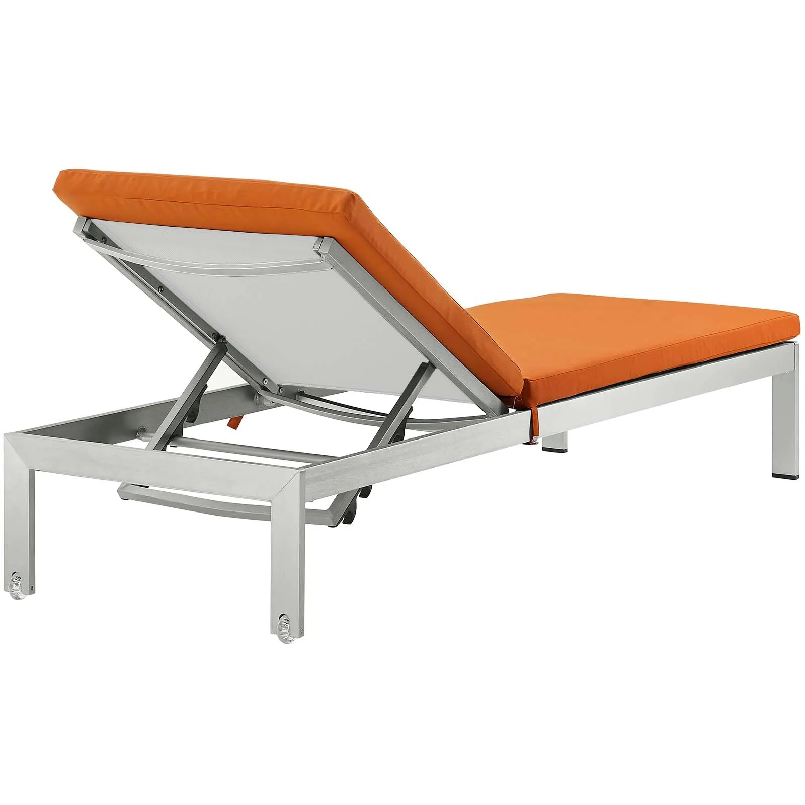 Shore Outdoor Patio  Aluminum Chaise with Cushions