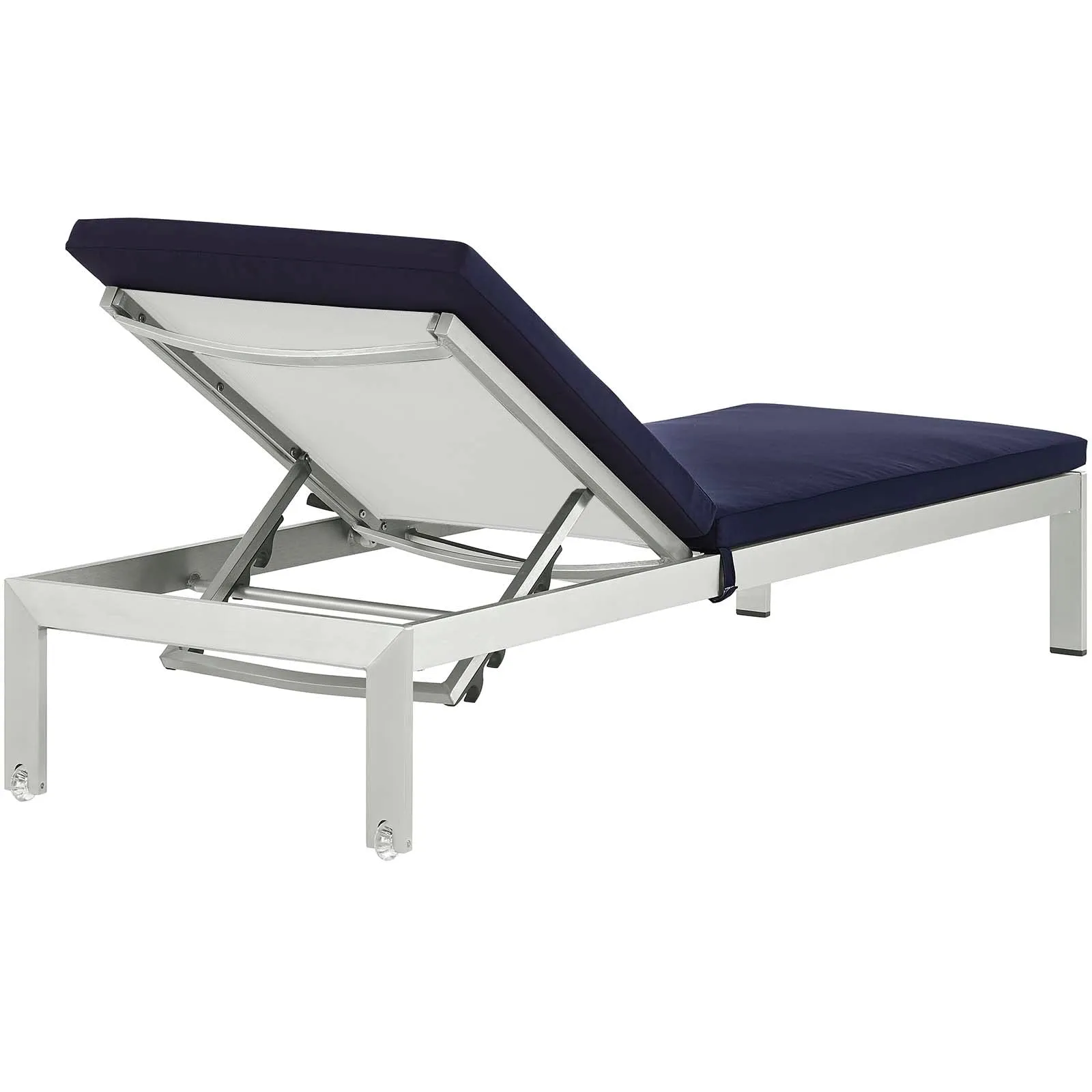 Shore Outdoor Patio  Aluminum Chaise with Cushions