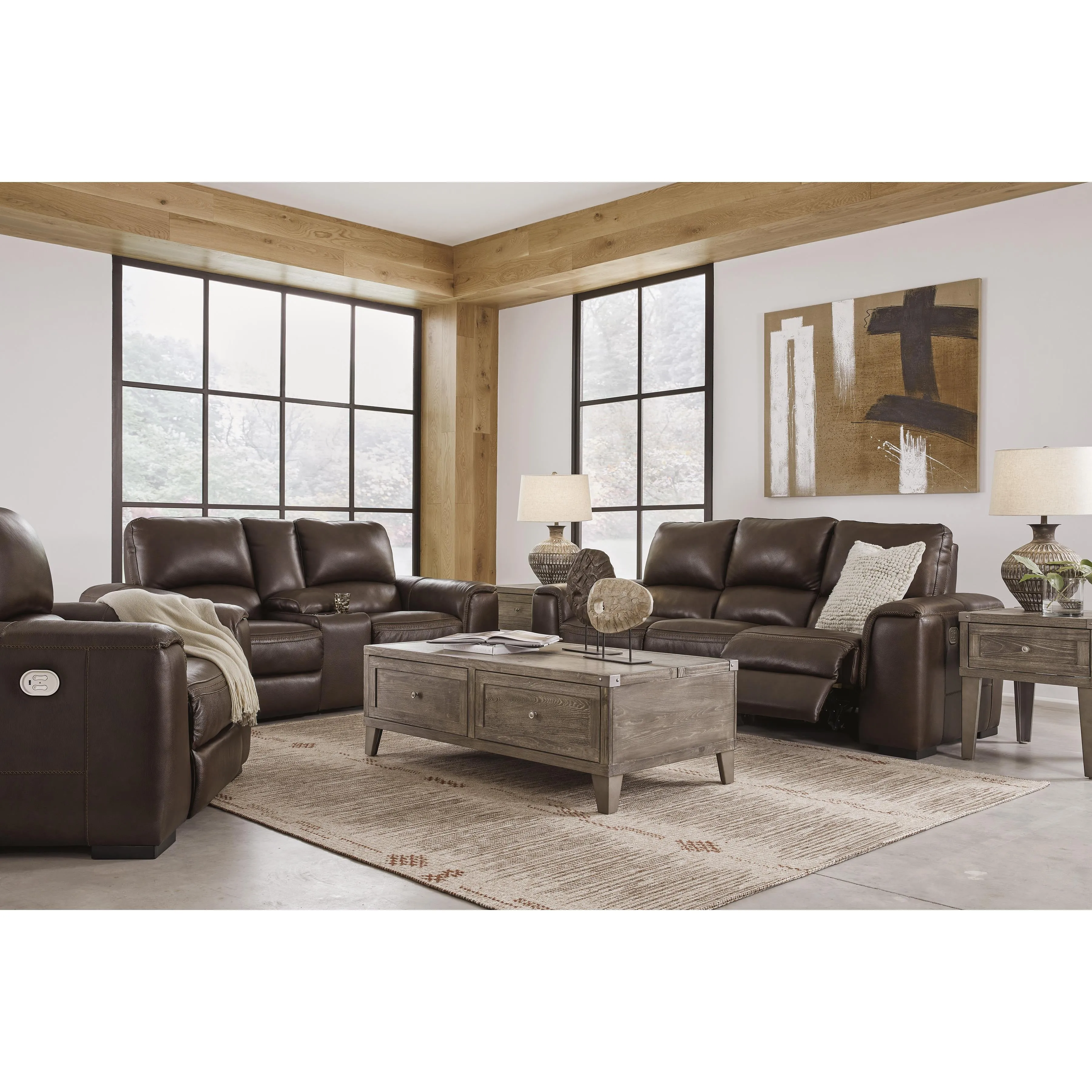 Signature Design by Ashley Alessandro U2550213 Power Recliner with Adjustable Headrest