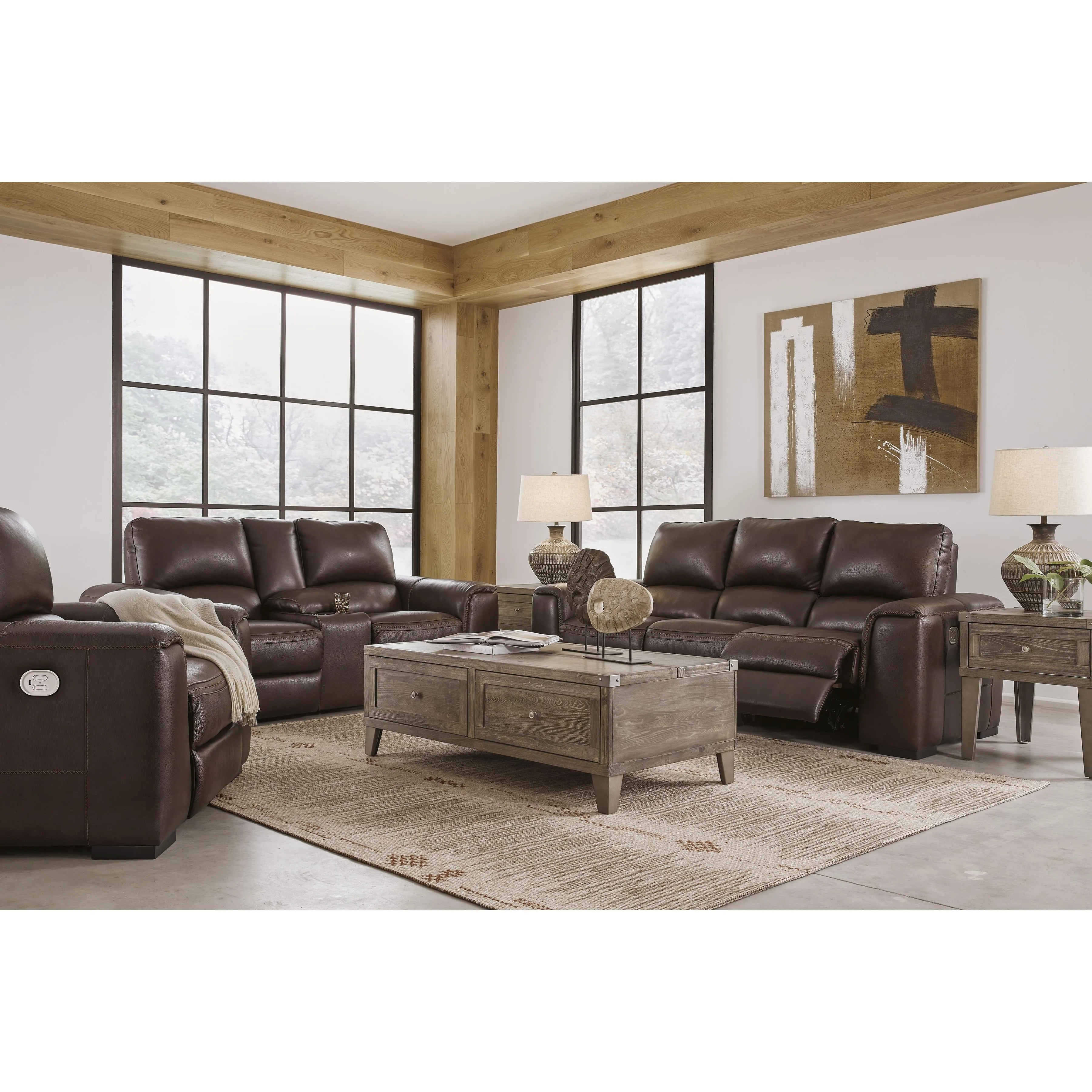 Signature Design by Ashley Alessandro U2550213 Power Recliner with Adjustable Headrest