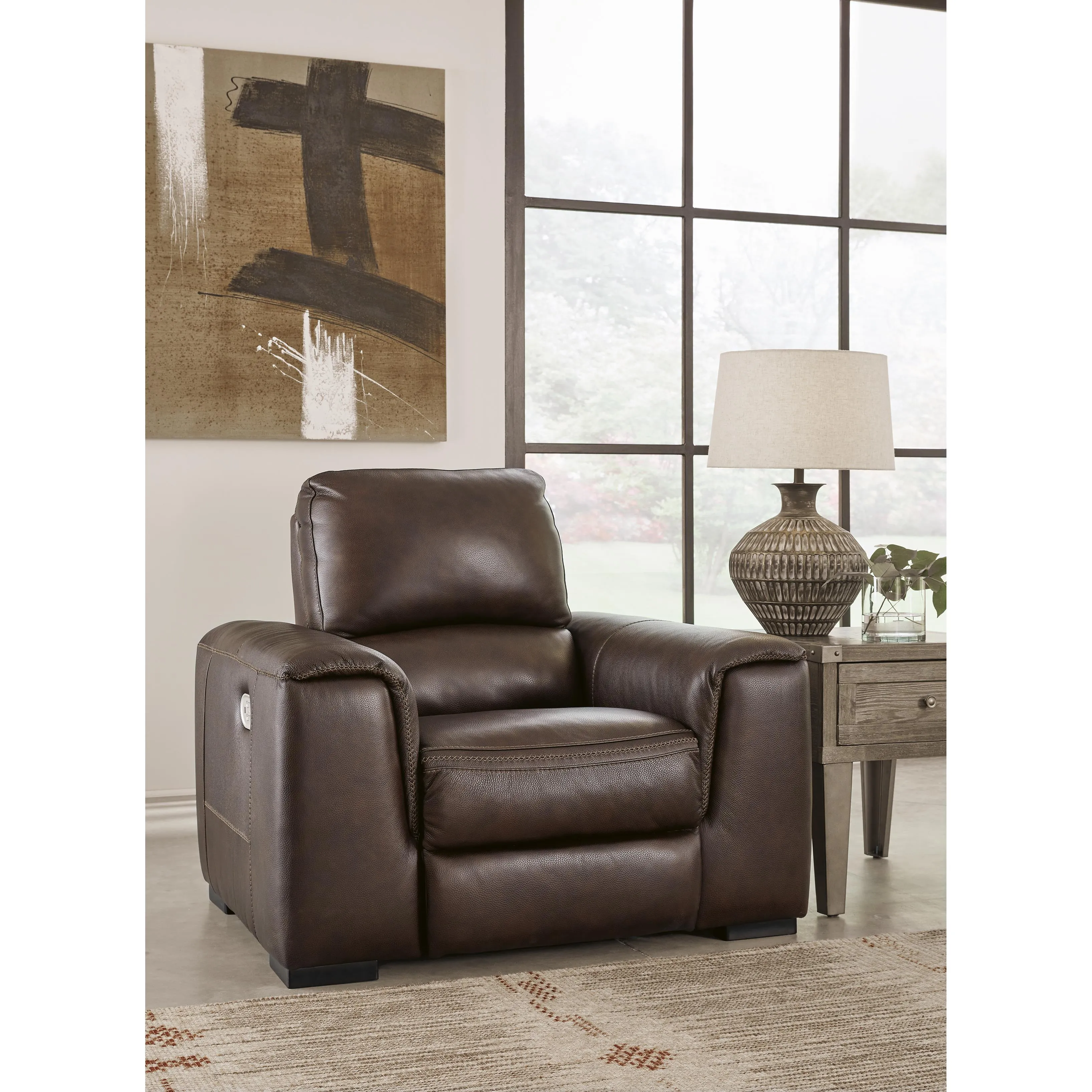 Signature Design by Ashley Alessandro U2550213 Power Recliner with Adjustable Headrest