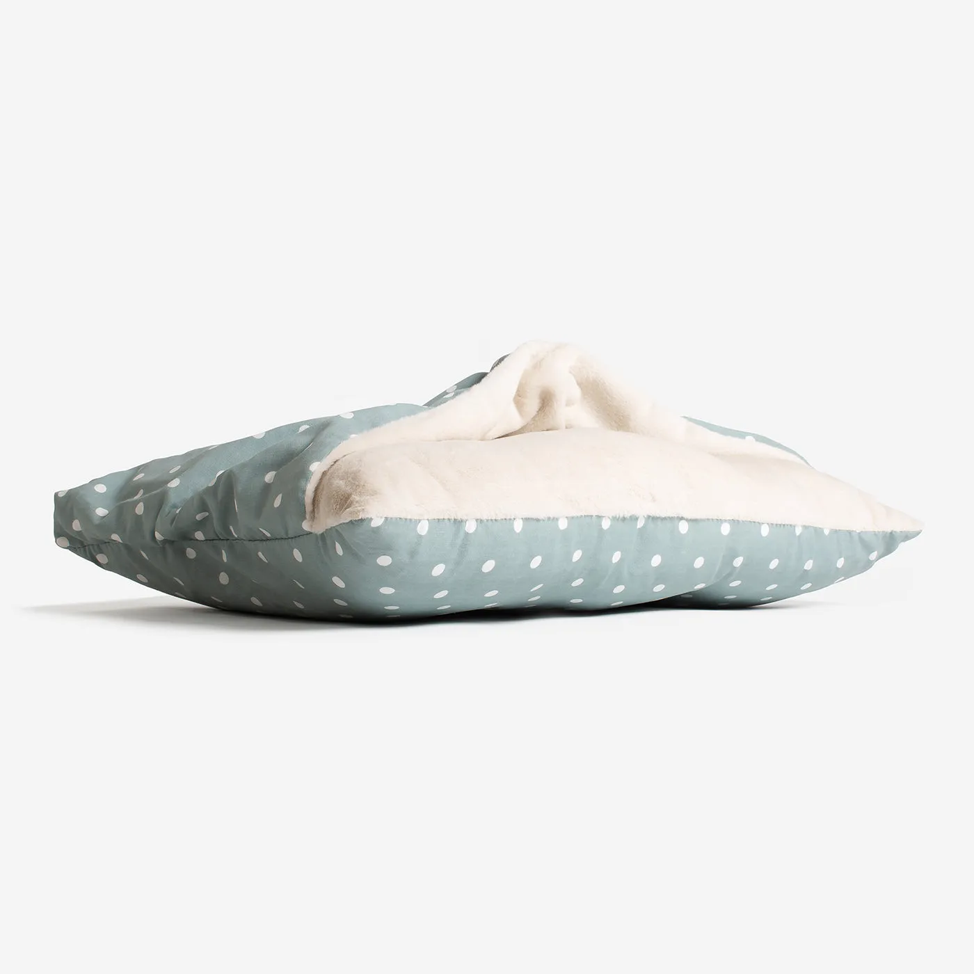 Sleepy Burrows Bed in Duck Egg Spot by Lords & Labradors