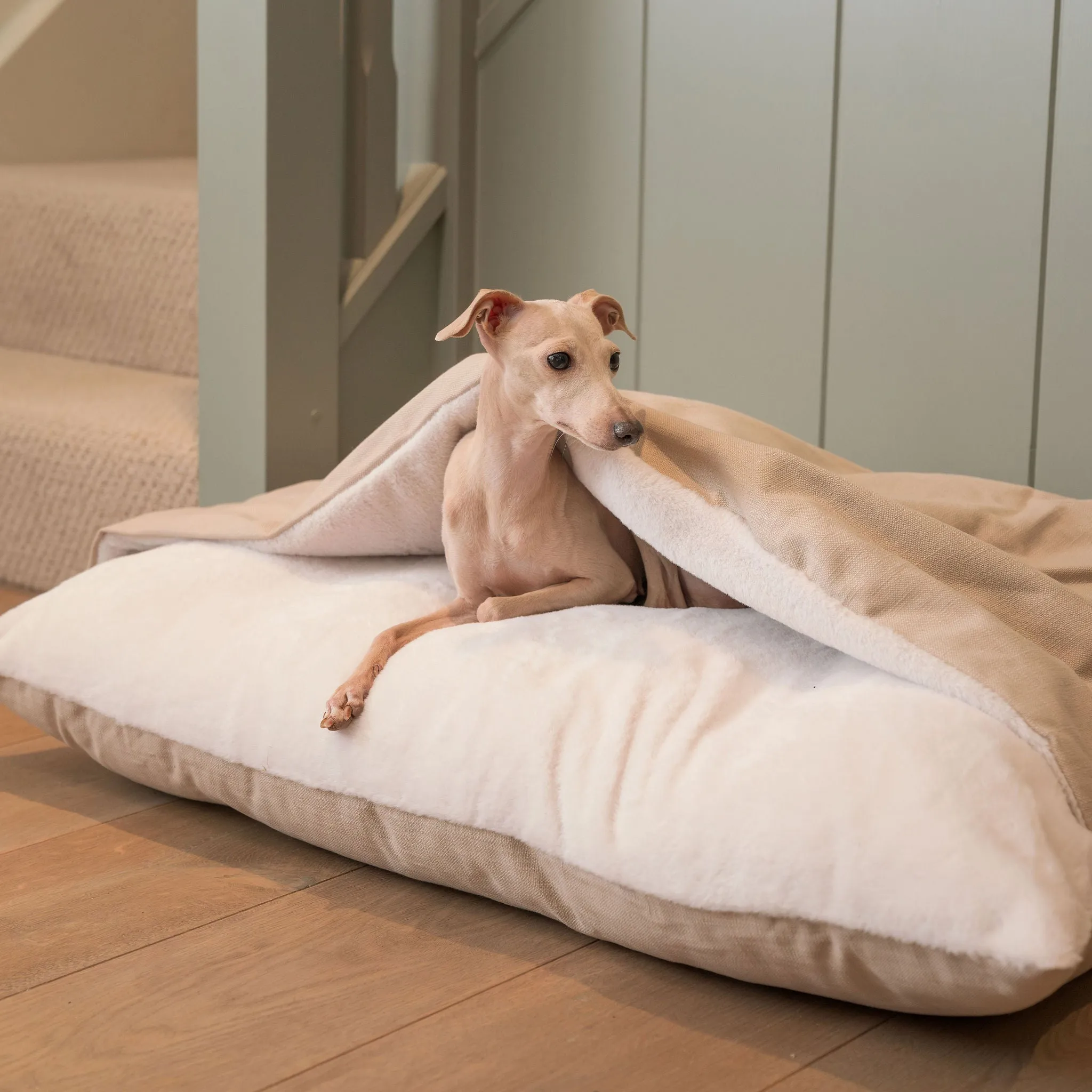 Sleepy Burrows Bed in Savanna Oatmeal by Lords & Labradors