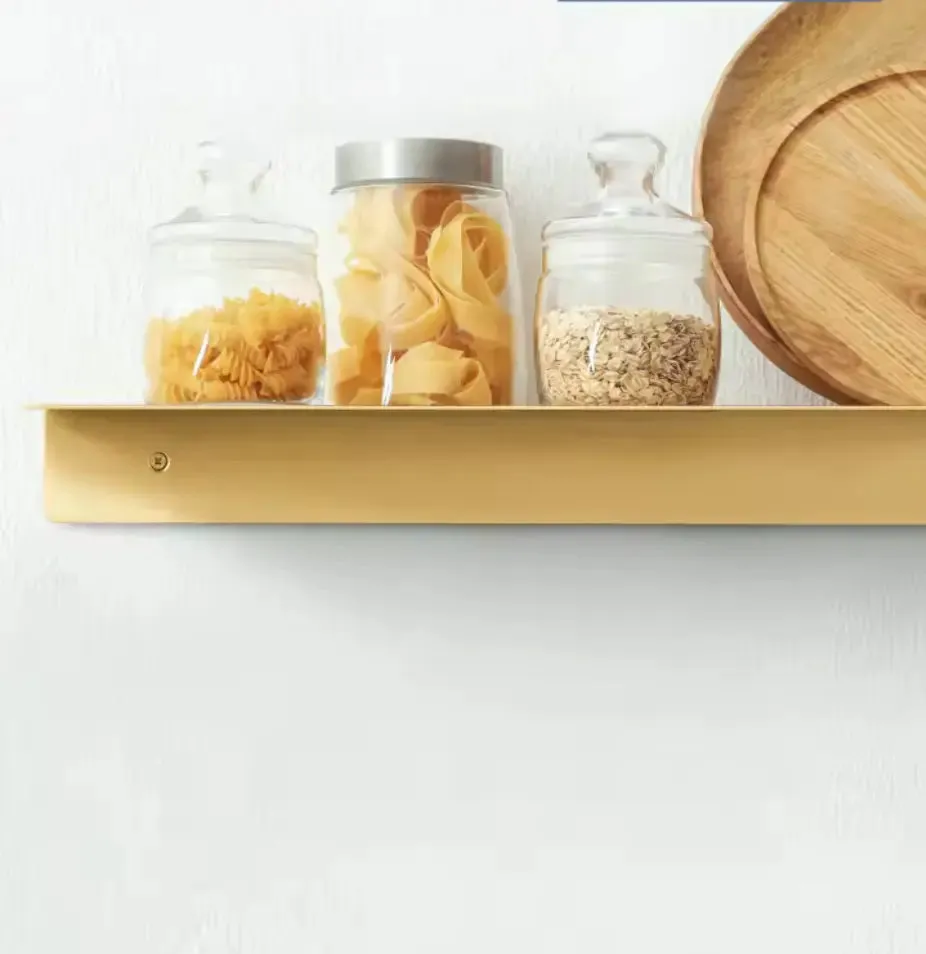 Solid Brass Bathroom Shelf Organizer – Modern & Durable Storage Solution