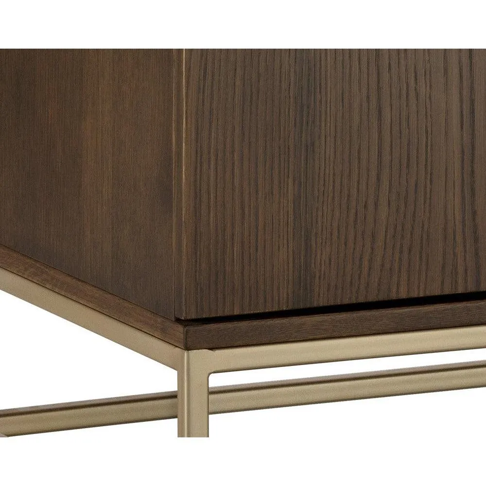 Sunpan Rebel Sideboard - Small - Gold - Raw Umber