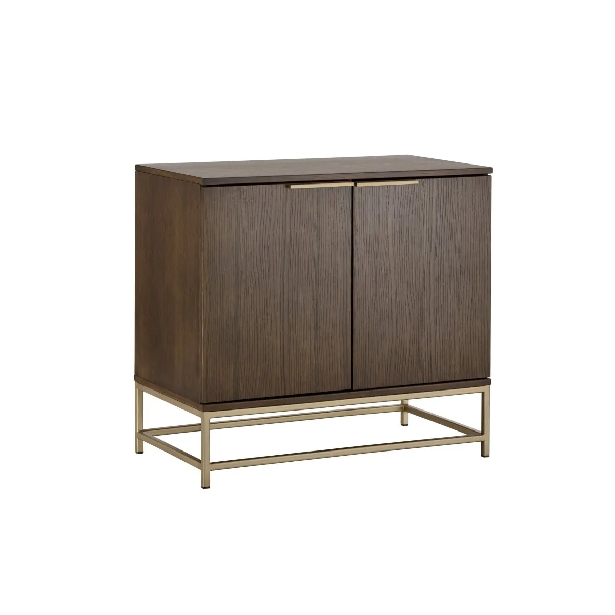 Sunpan Rebel Sideboard - Small - Gold - Raw Umber