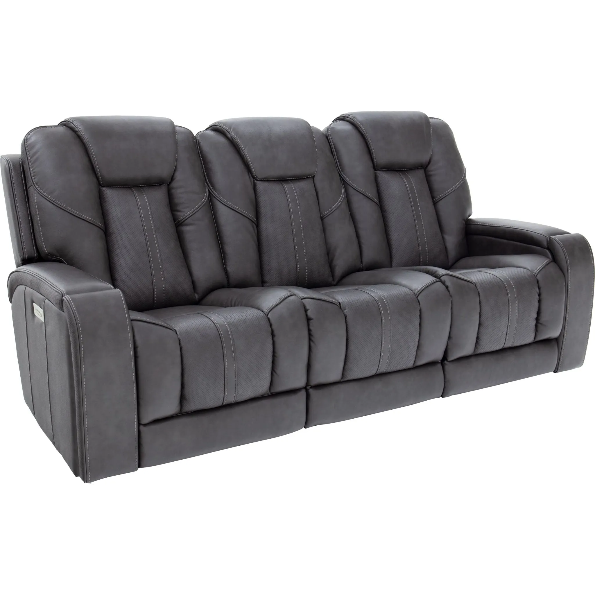 Trento Power Reclining Sofa - Nick Grey