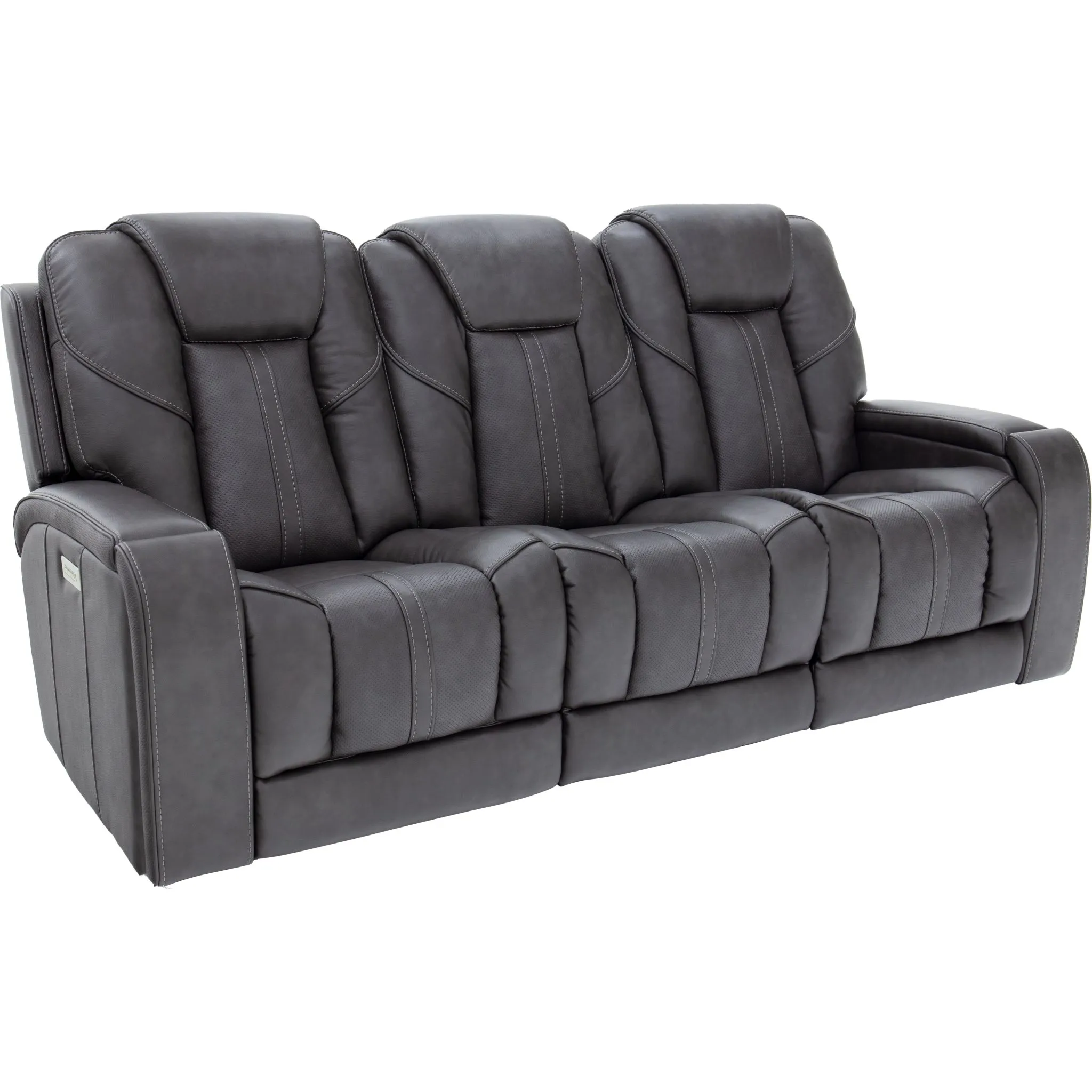 Trento Power Reclining Sofa - Nick Grey