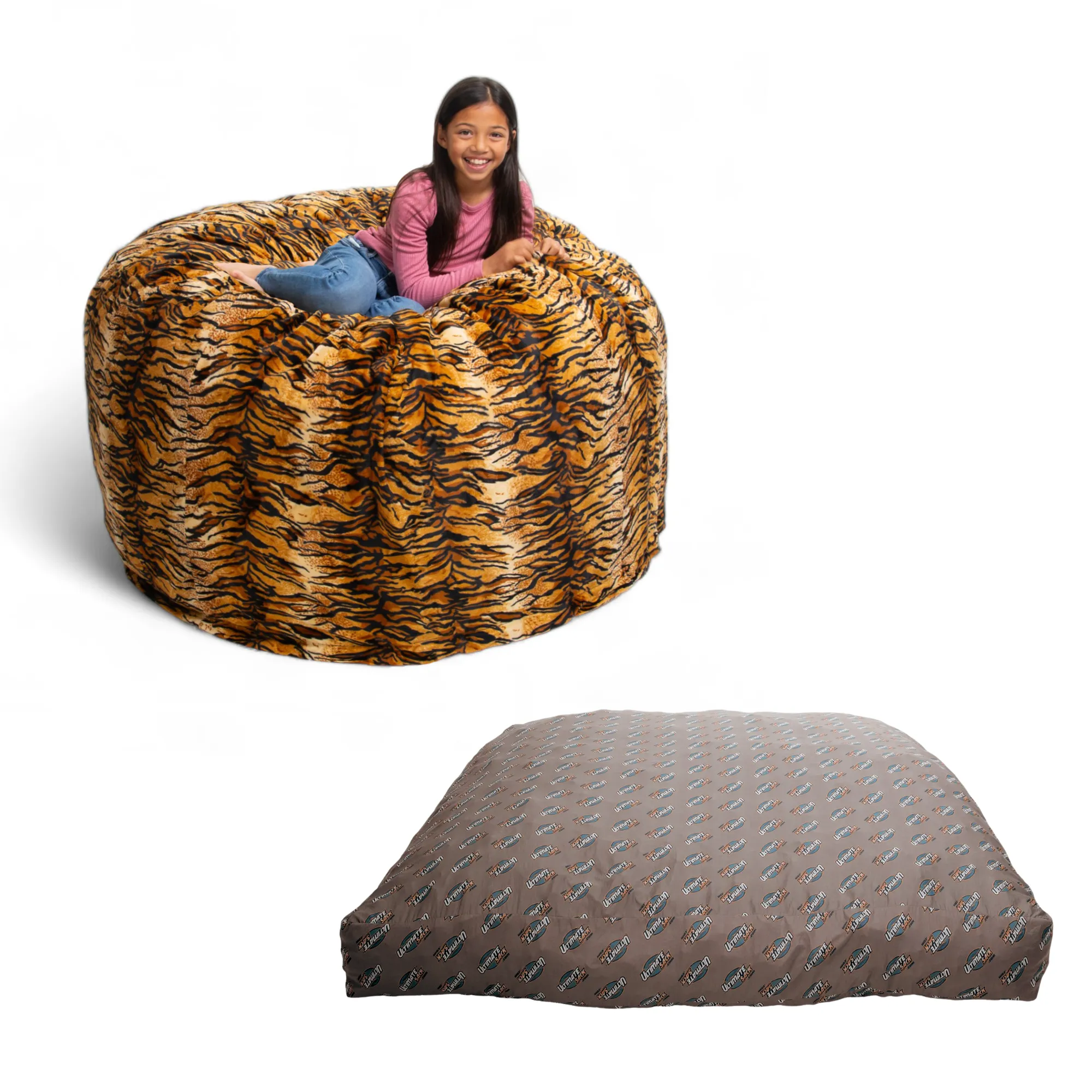 Ultimate Sack 4000: Convertible Bean Bag Full Sized Cozy Sleeper