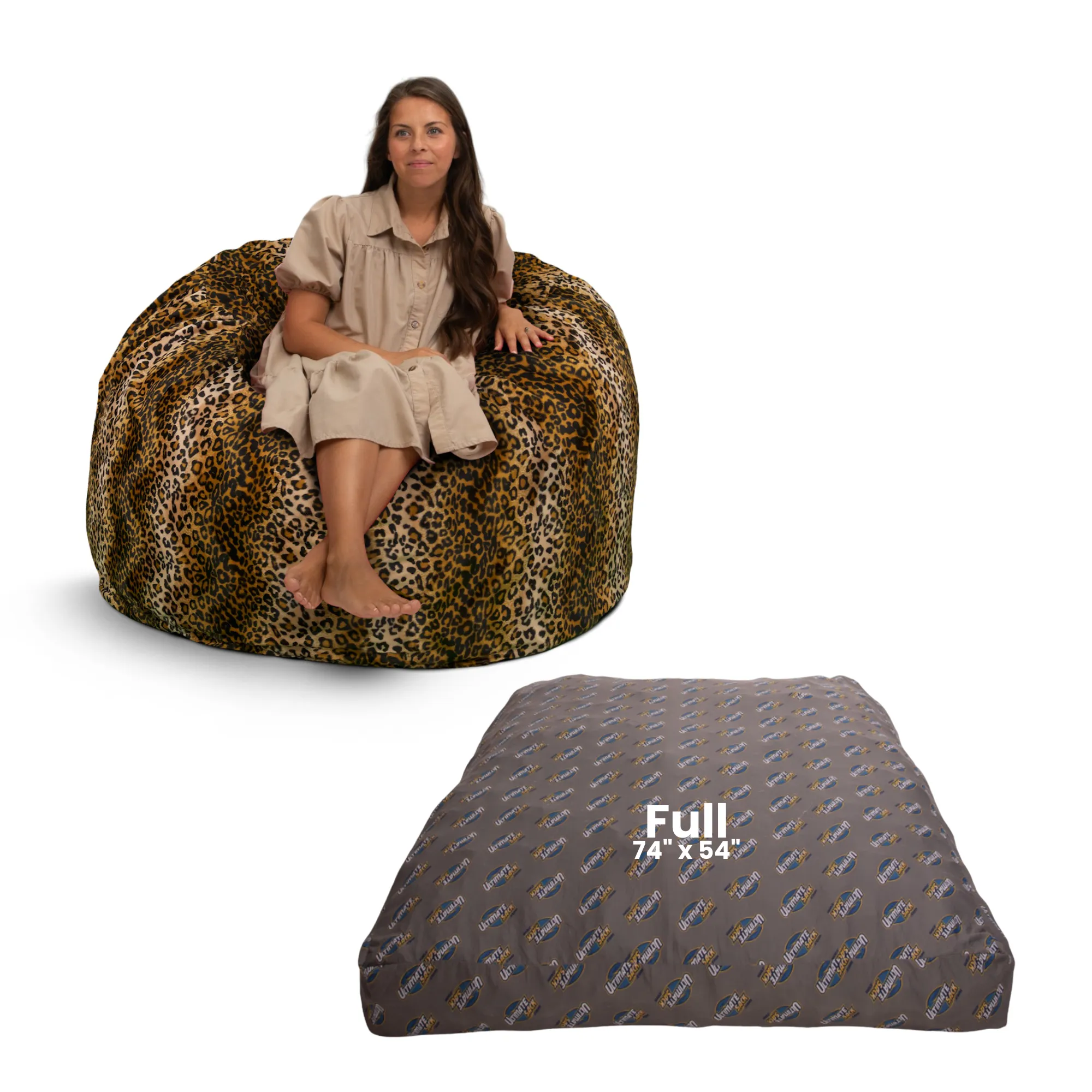 Ultimate Sack 4000: Convertible Bean Bag Full Sized Cozy Sleeper
