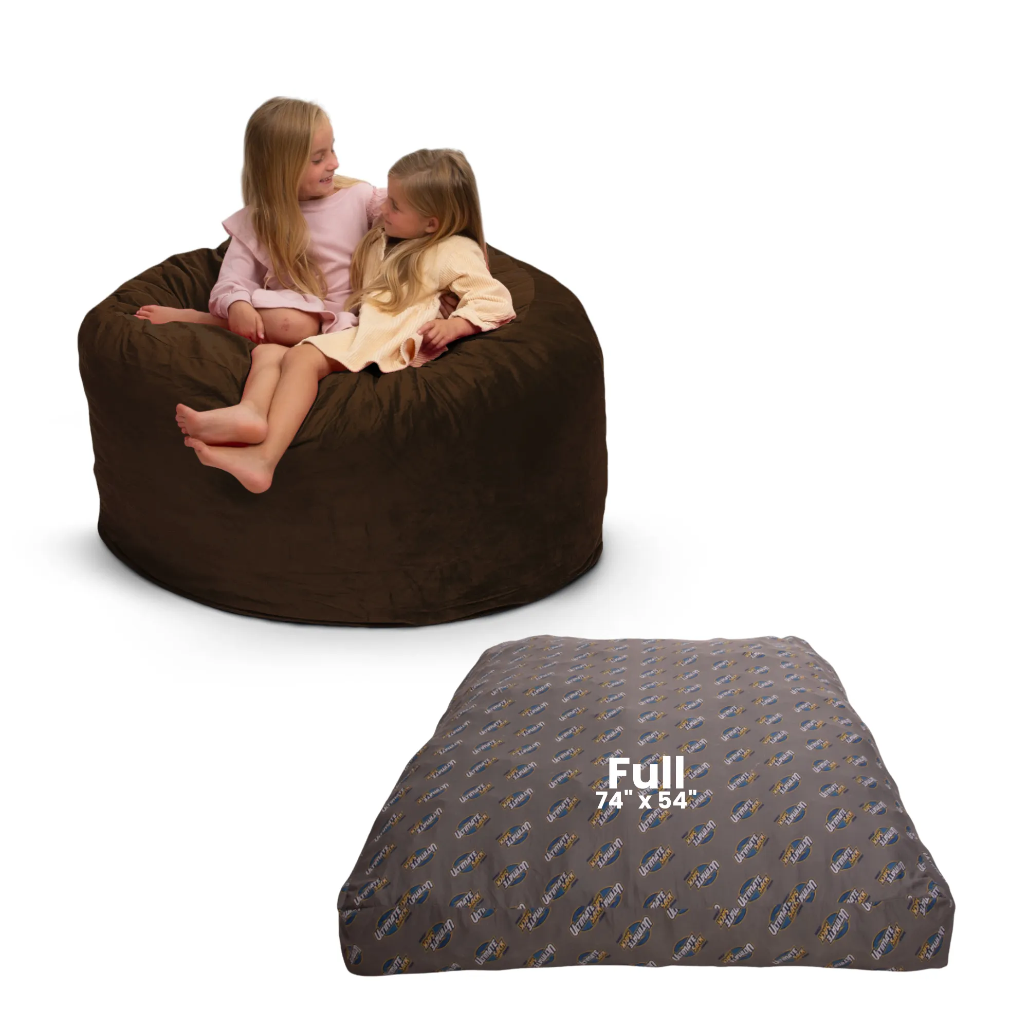 Ultimate Sack 4000: Convertible Bean Bag Full Sized Cozy Sleeper