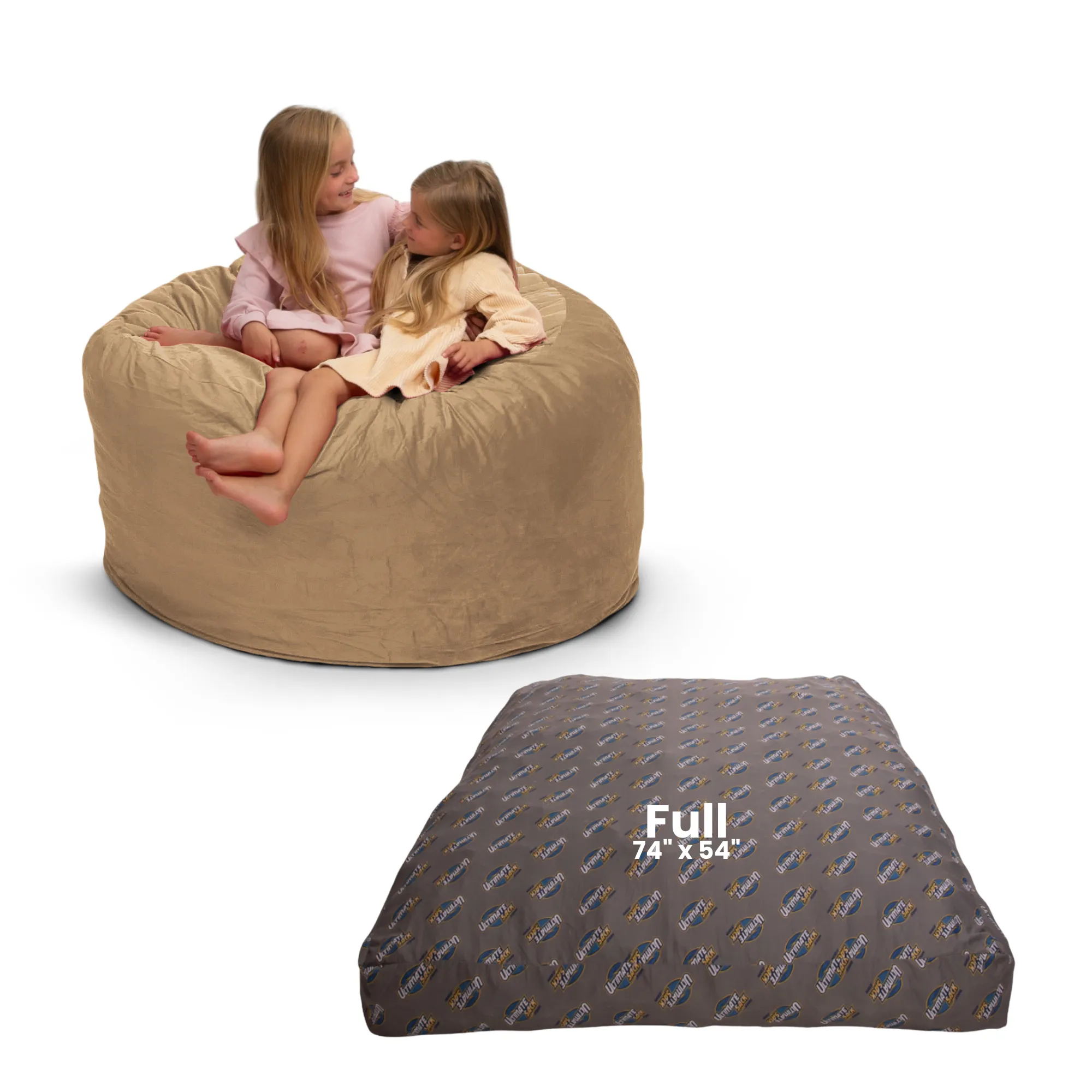 Ultimate Sack 4000: Convertible Bean Bag Full Sized Cozy Sleeper