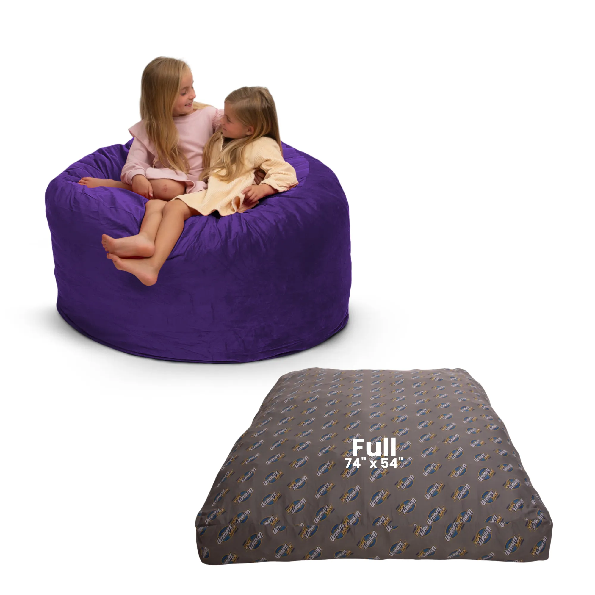 Ultimate Sack 4000: Convertible Bean Bag Full Sized Cozy Sleeper