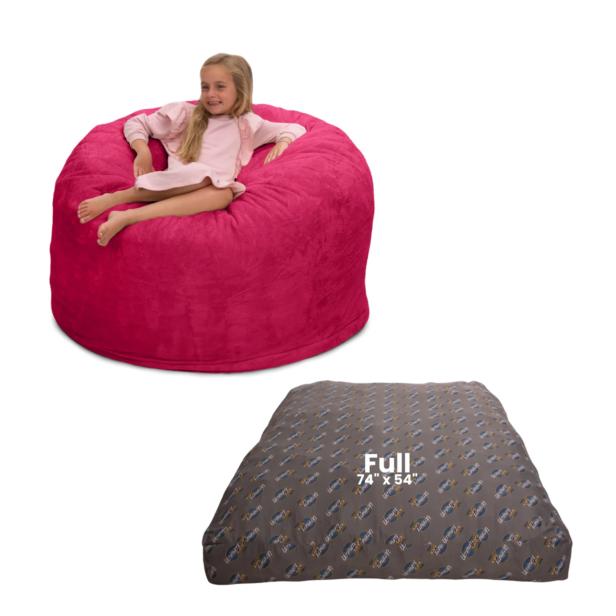 Ultimate Sack 4000: Convertible Bean Bag Full Sized Cozy Sleeper