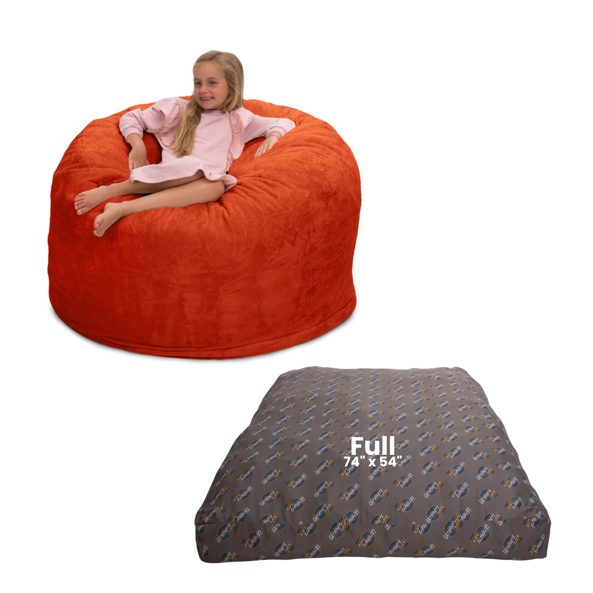 Ultimate Sack 4000: Convertible Bean Bag Full Sized Cozy Sleeper