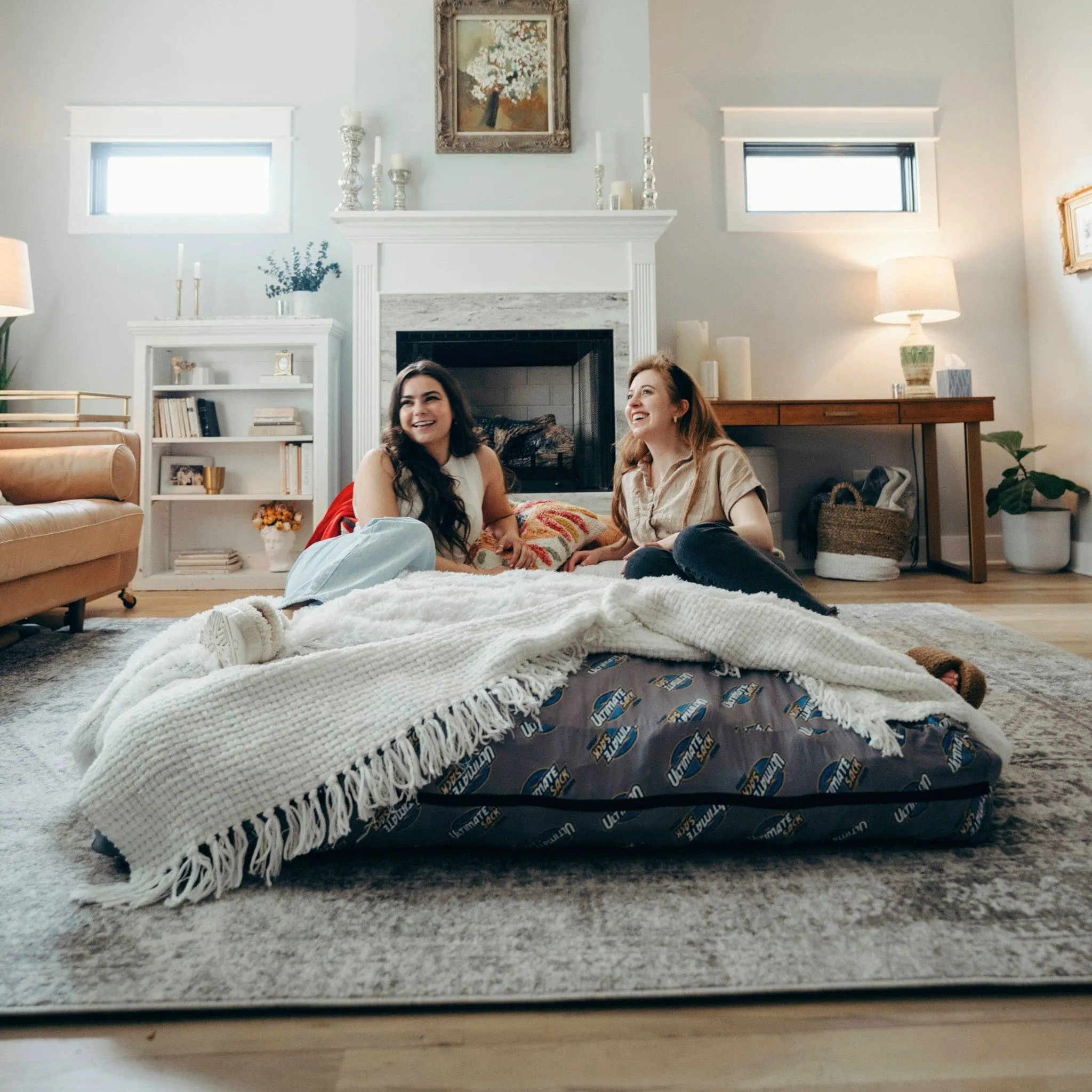 Ultimate Sack 6000: Convertible Bean Bag King Sized Cozy Sleeper