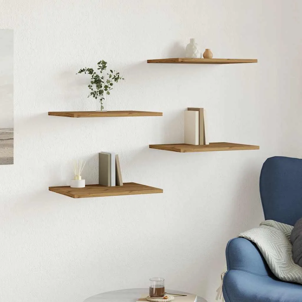 vidaXL Bookshelf Boards 4 pcs Artisan Oak 40x30x1.5 cm Engineered Wood