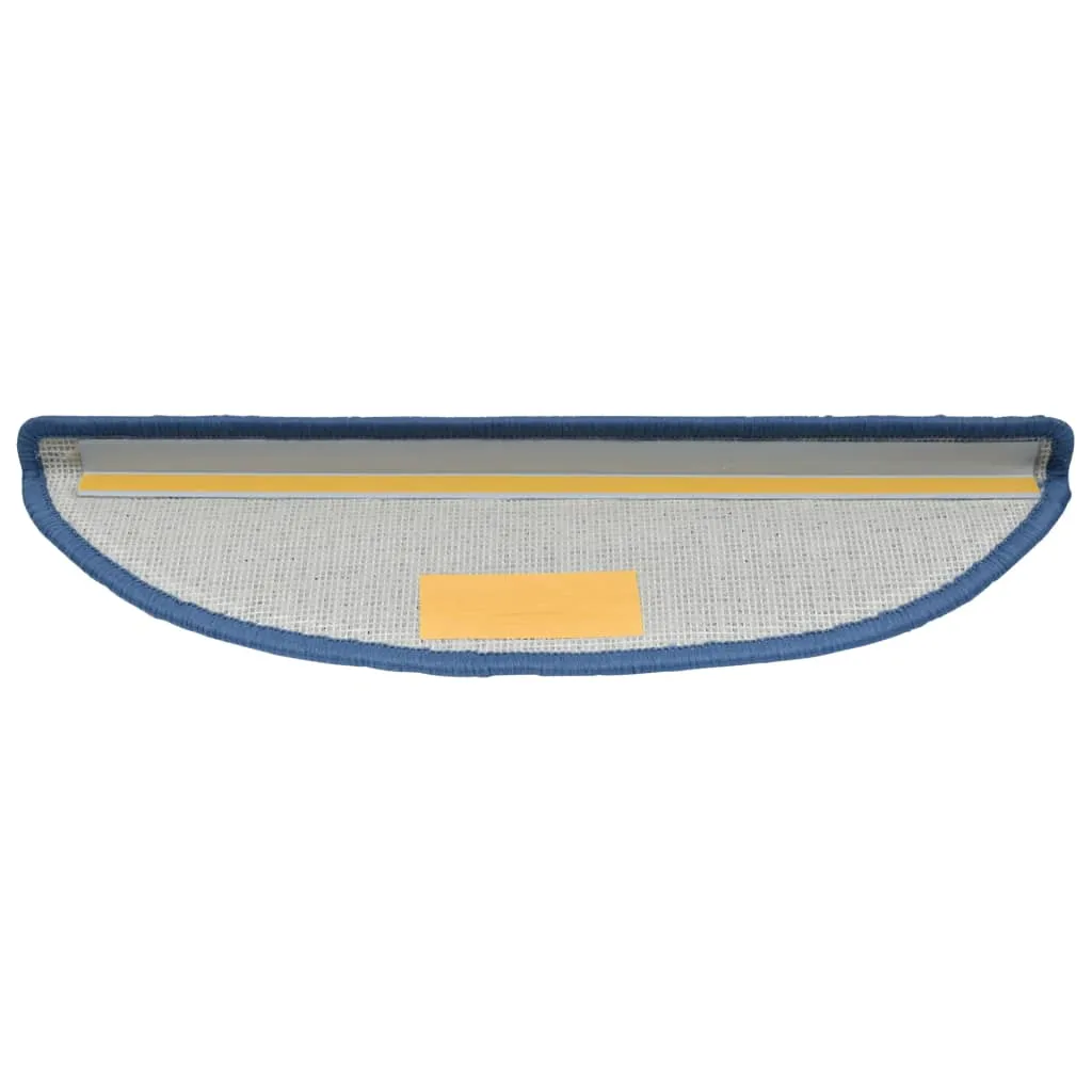 vidaXL Stair Mats 10 pcs 56x17x3 cm Blue