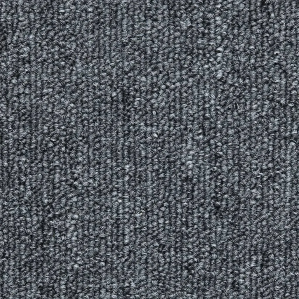vidaXL Stair Mats 10 pcs 56x17x3 cm Dark Grey