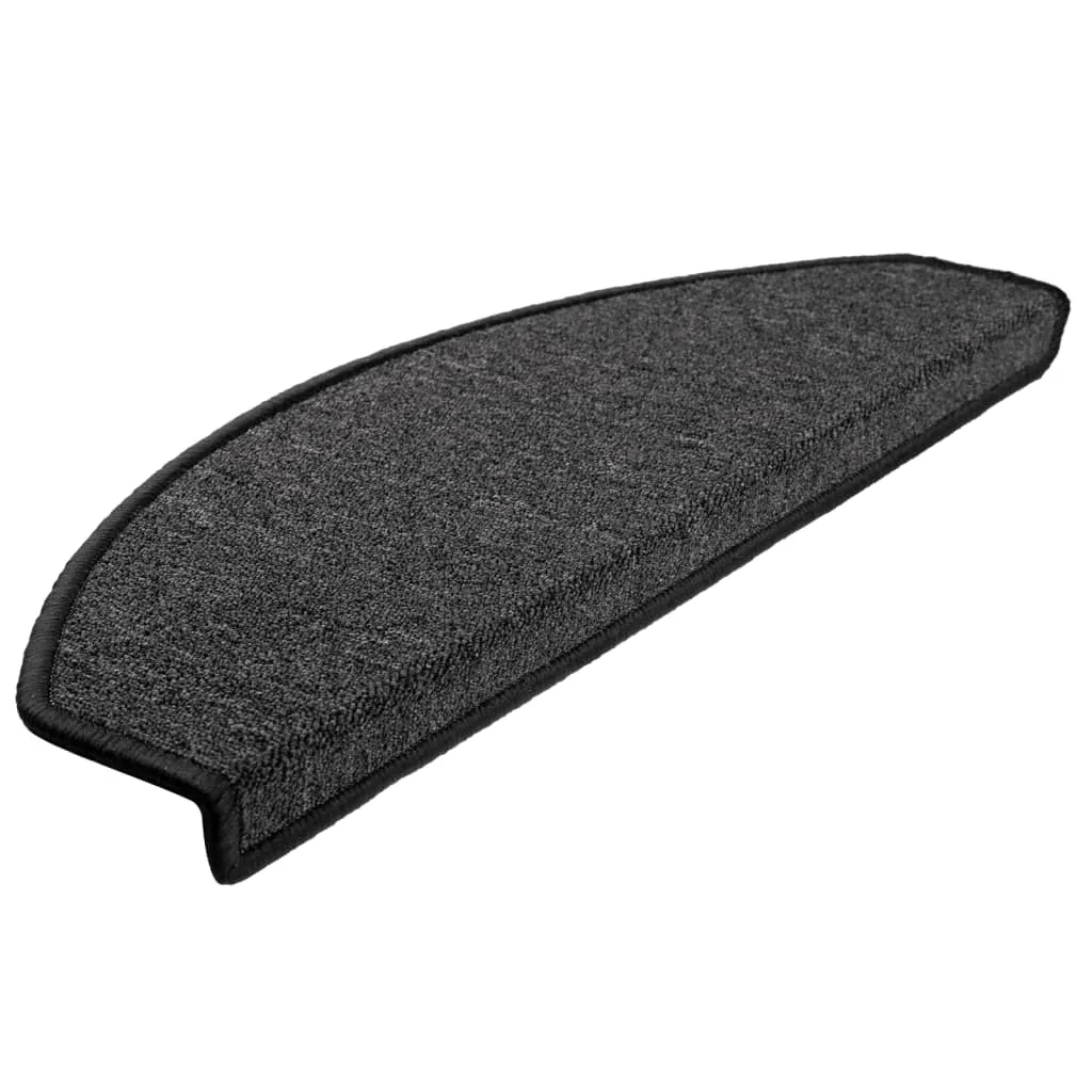 vidaXL Stair Mats 10 pcs 65x24x4 cm Anthracite