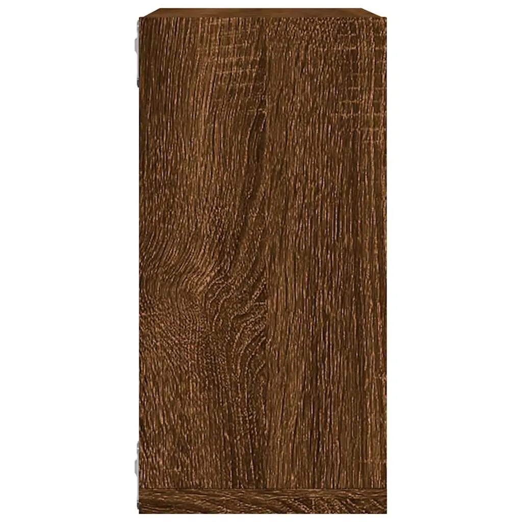 vidaXL Wall Cube Shelves 2 pcs Brown Oak 30x15x30 cm