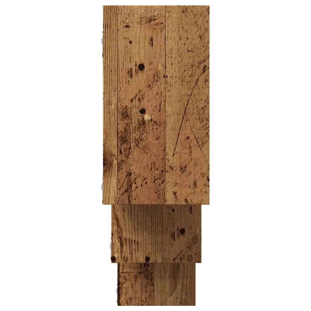 vidaXL Wall Shelf Old Wood 159x18x66 cm Engineered Wood