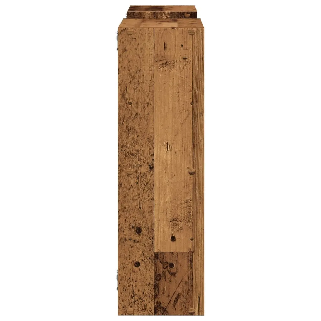 vidaXL Wall Shelf Old Wood 96x18x60 cm Engineered Wood