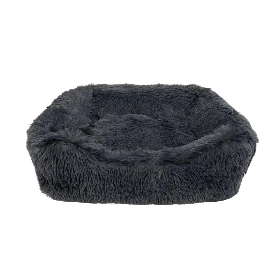 Wag and Wiggle Long Plush Relaxing Cuddle Dog Bed