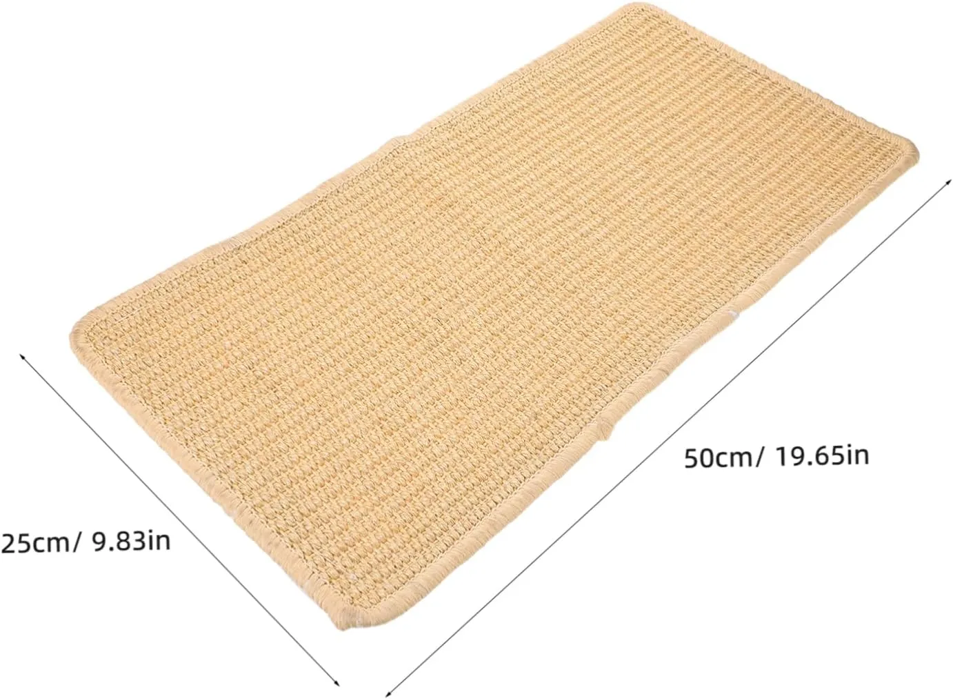 Wall Mounted Sisal Cat Scratcher Pad Vertical Cat Scratch Mat for Sofa Protection for Indoor Use Durable Furniture Protector for Pet Owners
