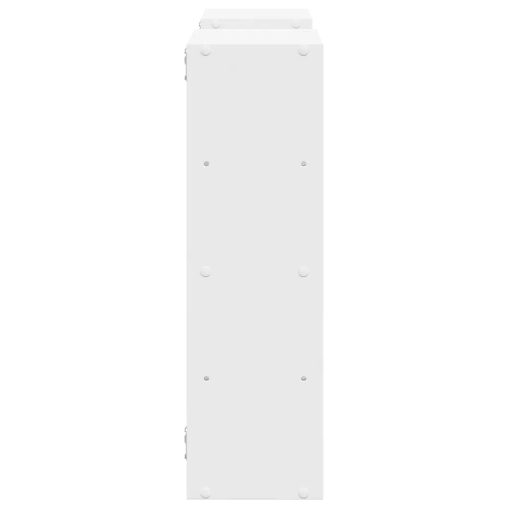 Wall Shelf White 96x18x60 cm Engineered Wood