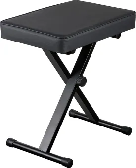 ZENY™ Adjustable Piano Bench Padded Keyboard X-Style Bench Piano Stool Guitar Chair Piano Stand, Black