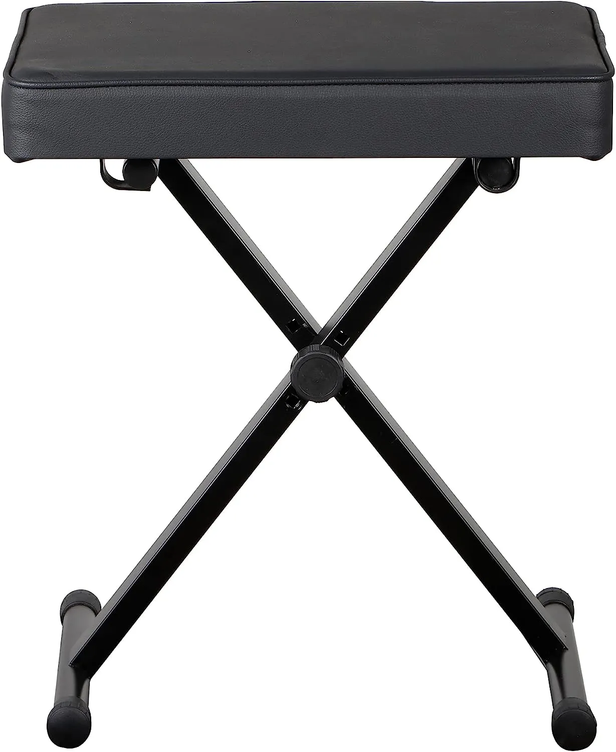 ZENY™ Adjustable Piano Bench Padded Keyboard X-Style Bench Piano Stool Guitar Chair Piano Stand, Black